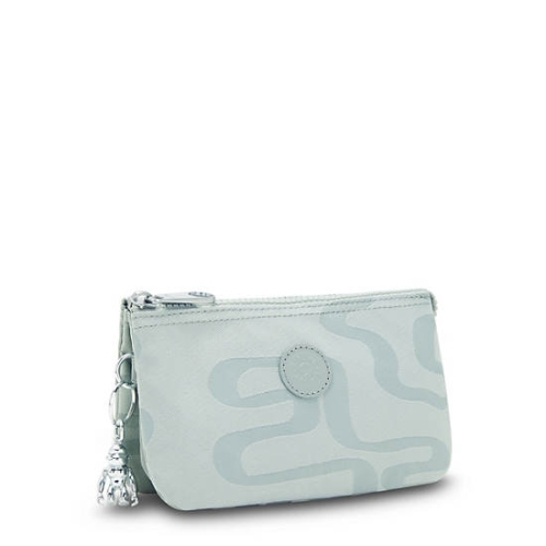 Turquoise Kipling Creativity Large Printed Pouches | AE973RASV