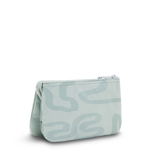 Turquoise Kipling Creativity Large Printed Pouches | AE973RASV