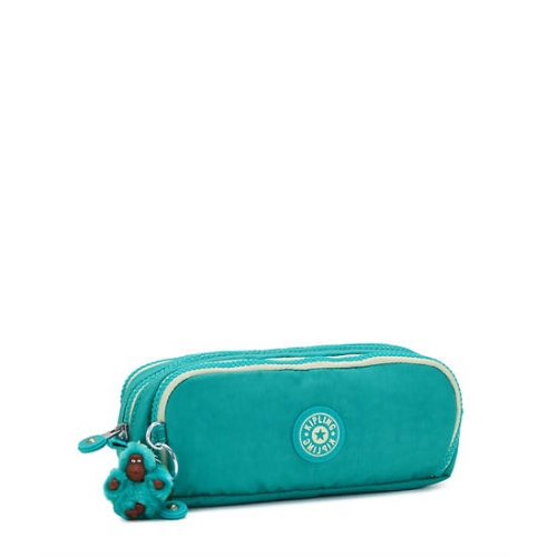 Turquoise Kipling Gitroy Pencil Case Pouches | AE783PYLB