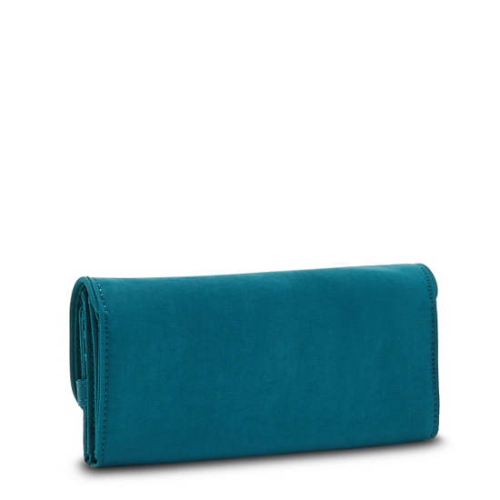 Turquoise Kipling Money Land Snap Wallets | AE147CBLP