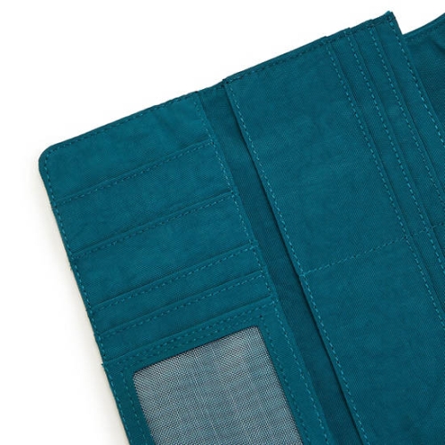 Turquoise Kipling Money Land Snap Wallets | AE147CBLP