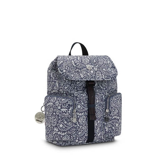 White Blue Kipling Anto Woodstock Backpacks | AE849XBPR