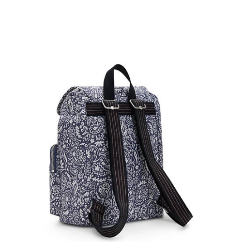 White Blue Kipling Anto Woodstock Backpacks | AE849XBPR