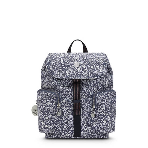 White Blue Kipling Anto Woodstock Backpacks | AE849XBPR