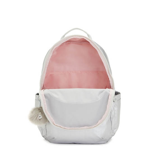 White Kipling Seoul Extra Large Metallic 17