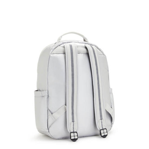 White Kipling Seoul Large Metallic 15