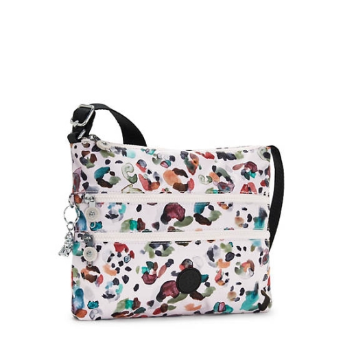 White Multicolor Kipling Alvar Printed Crossbody Bags | AE192APDM