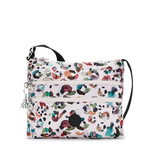 White Multicolor Kipling Alvar Printed Crossbody Bags | AE192APDM