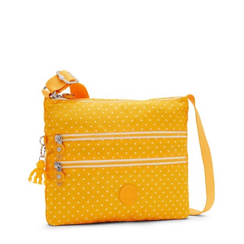 Yellow Kipling Alvar Printed Crossbody Bags | AE920GEIQ