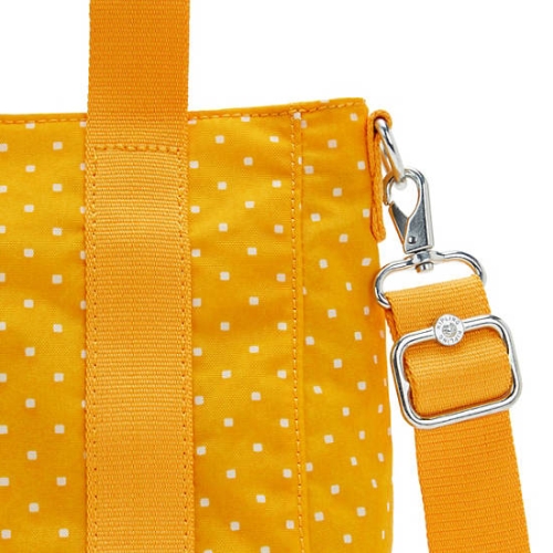 Yellow Kipling Asseni Mini Printed Tote Bags | AE054ZNGC