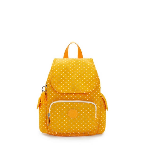 Yellow Kipling City Pack Mini Printed Backpacks | AE657QAHI