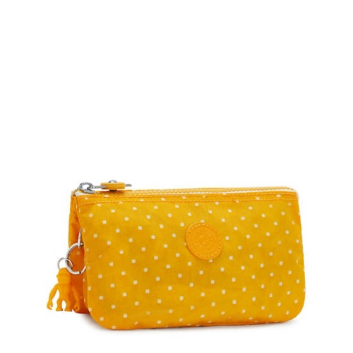 Yellow Kipling Creativity Large Printed Pouches | AE079XGCA