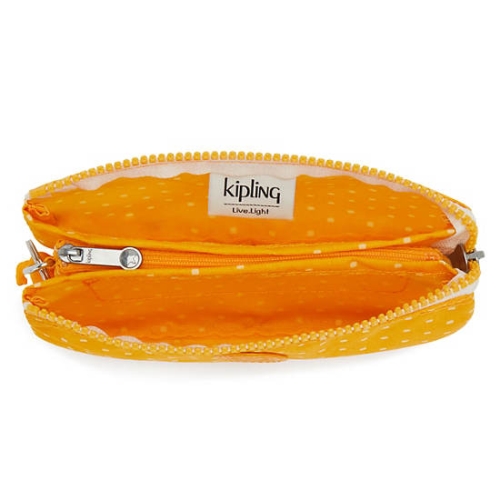 Yellow Kipling Creativity Large Printed Pouches | AE079XGCA