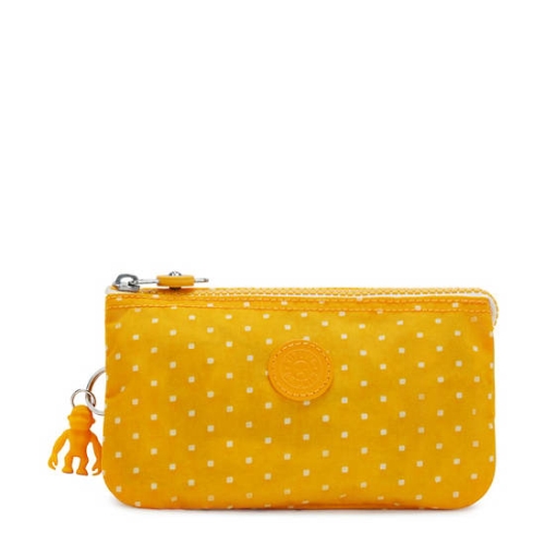 Yellow Kipling Creativity Large Printed Pouches | AE079XGCA