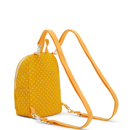 Yellow Kipling Curtis Compact Printed Convertible Backpacks | AE031DRWB