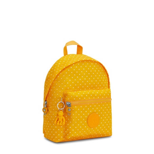 Yellow Kipling Reposa Printed Backpacks | AE639ORSD