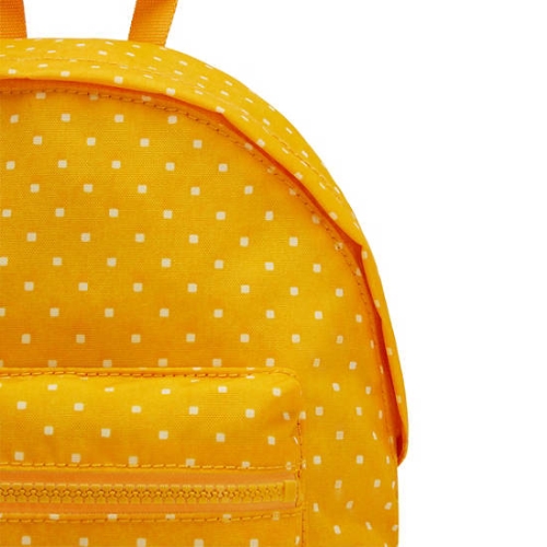 Yellow Kipling Reposa Printed Backpacks | AE639ORSD